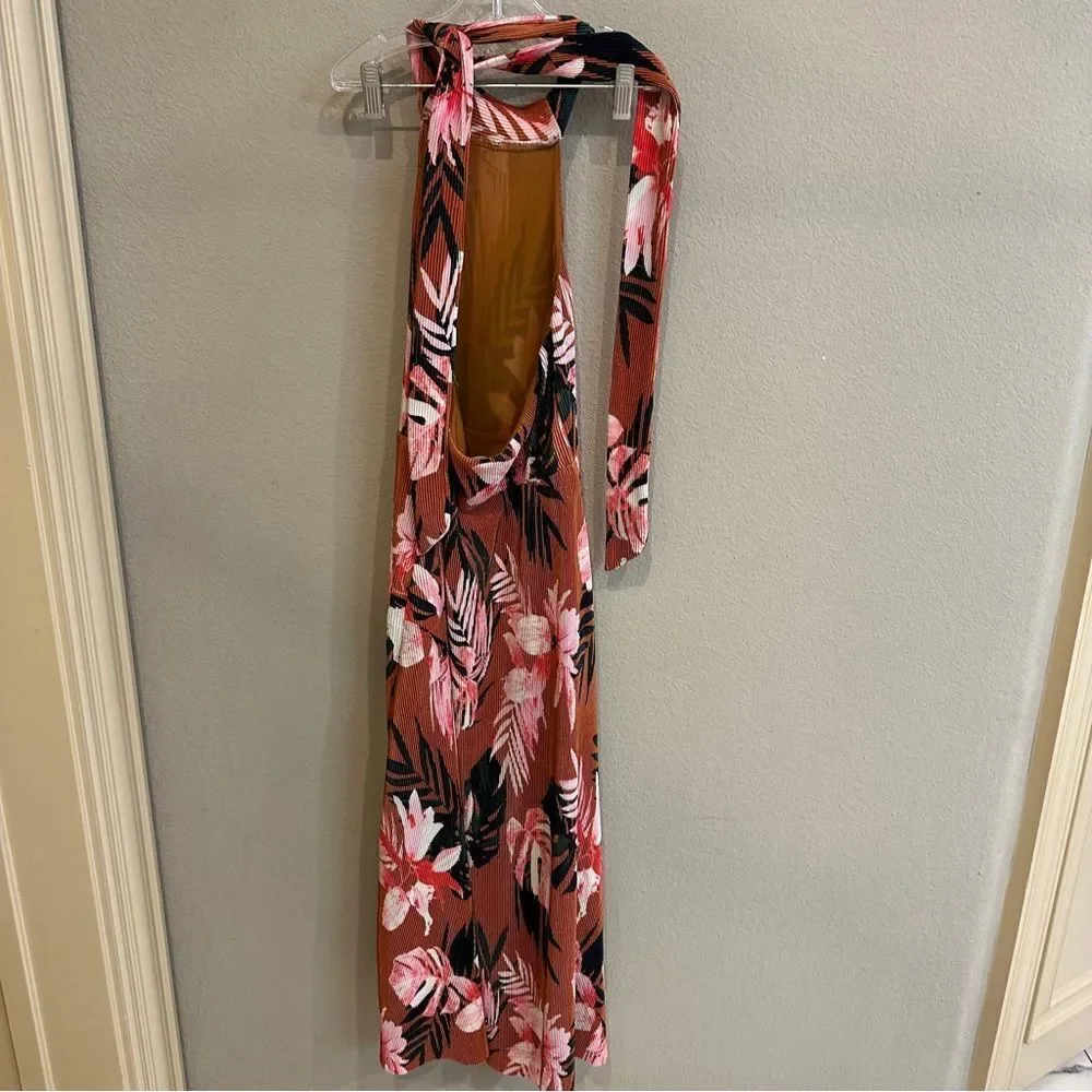 Camila Coelho | XS | Cassy Midi Dress Floral Tropics summer beach halter dress - Picture 11 of 13